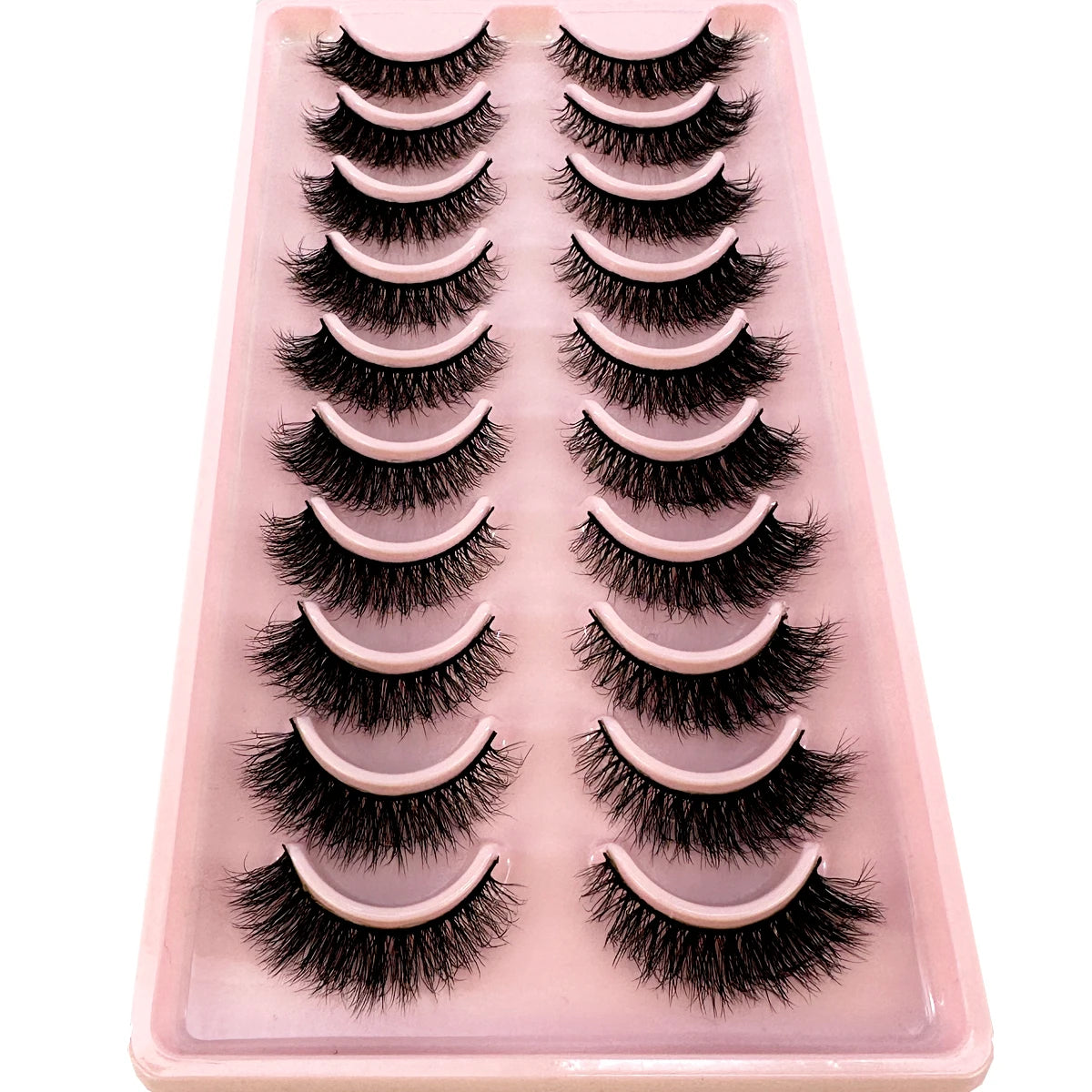 New10 Pairs Natural False Eyelashes 5D Fluffy Fake Lashes Long Makeup 3d Mink Lashes Extension Eyelash Mink Eyelashes for Beauty