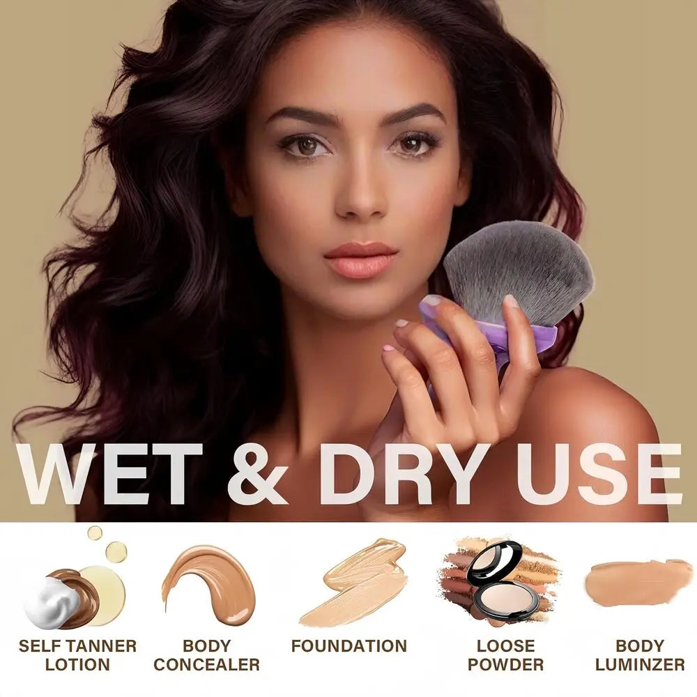 Extra Large Body Makeup Brush for Self Tanner Leg Makeup & Bronzer Self Tan Applicator Wide Round Head Blur Body Kabuki Brushes