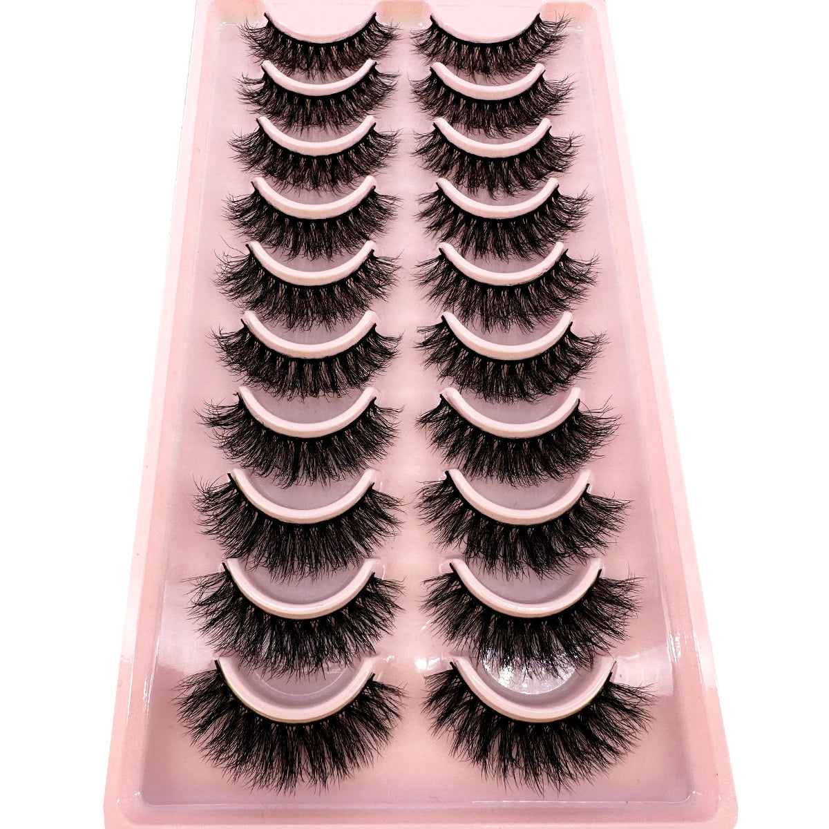 New10 Pairs Natural False Eyelashes 5D Fluffy Fake Lashes Long Makeup 3d Mink Lashes Extension Eyelash Mink Eyelashes for Beauty