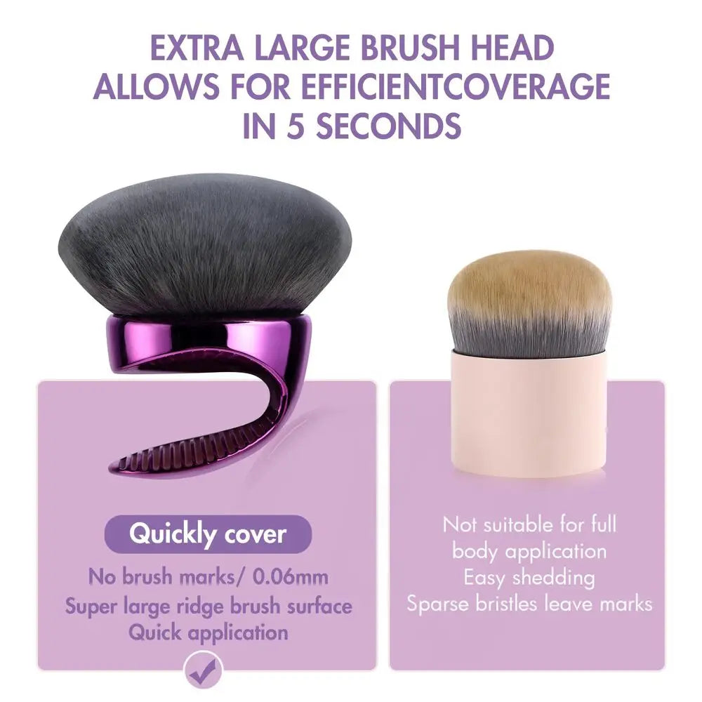 Extra Large Body Makeup Brush for Self Tanner Leg Makeup & Bronzer Self Tan Applicator Wide Round Head Blur Body Kabuki Brushes