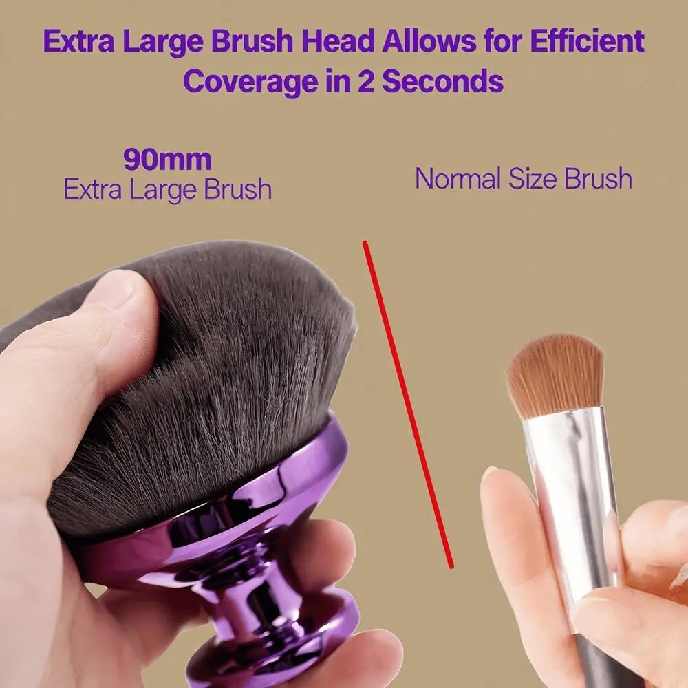 Extra Large Body Makeup Brush for Self Tanner Leg Makeup & Bronzer Self Tan Applicator Wide Round Head Blur Body Kabuki Brushes