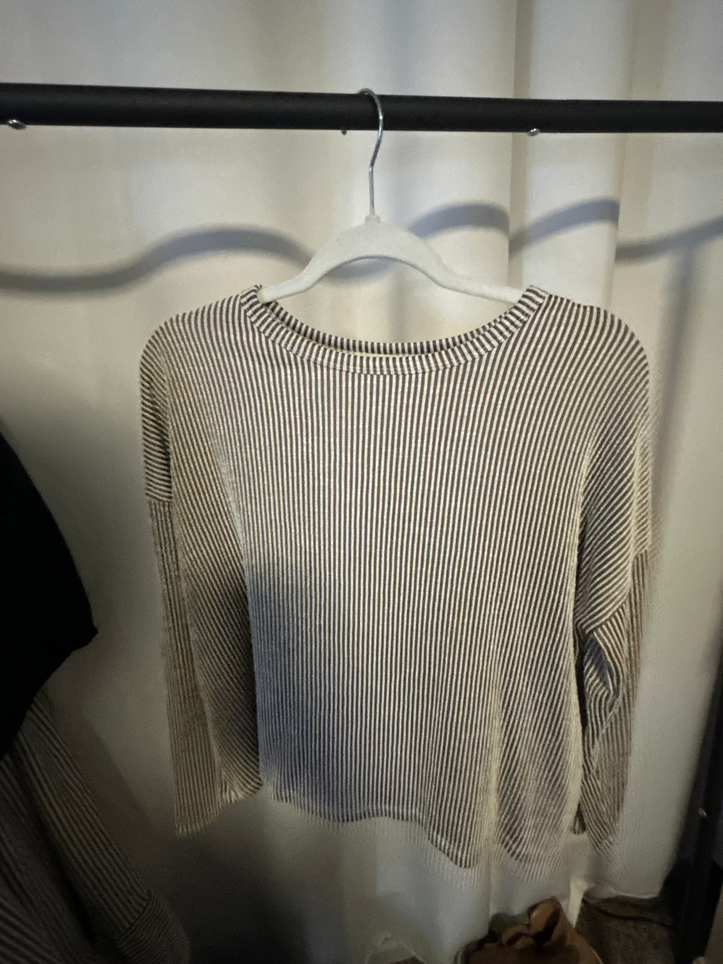 Brown Striped Top
