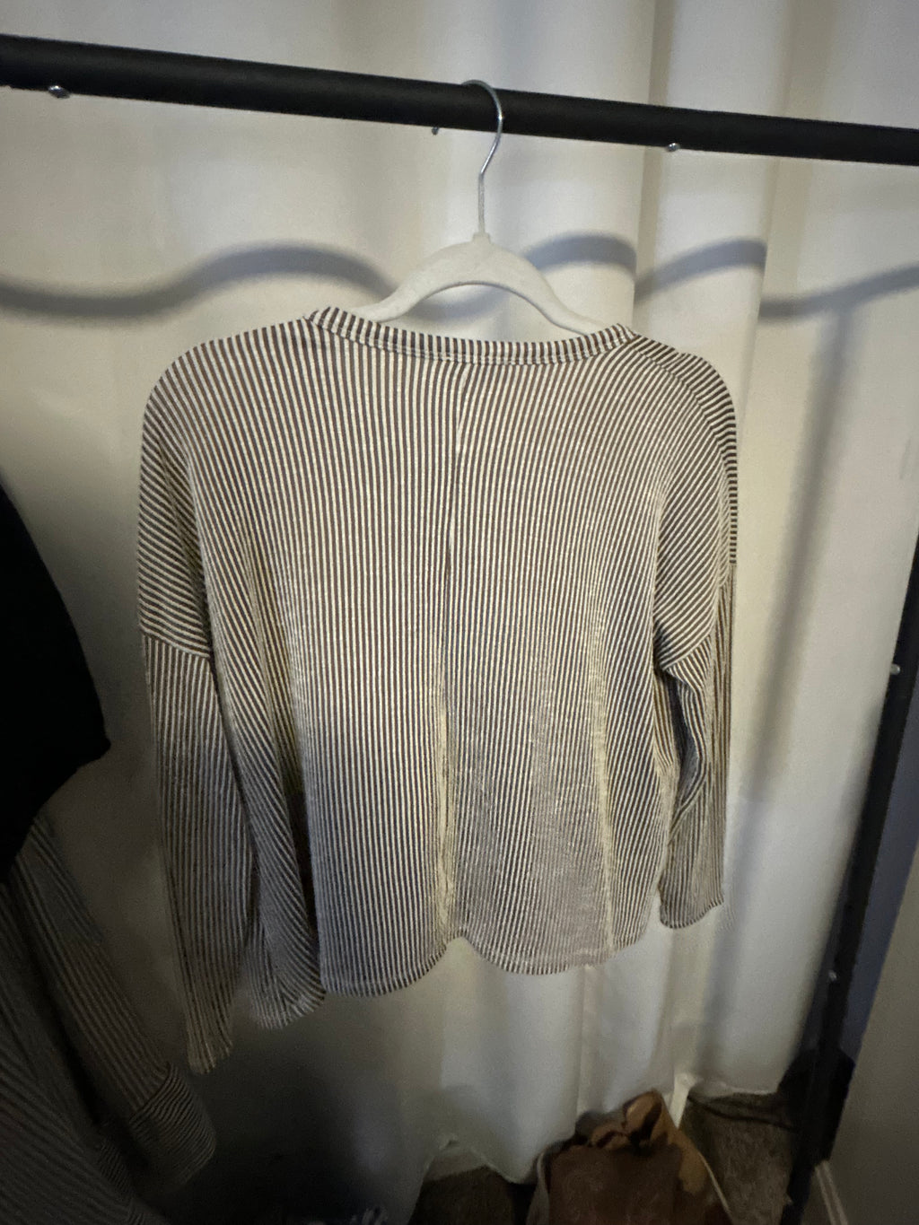 Brown Striped Top