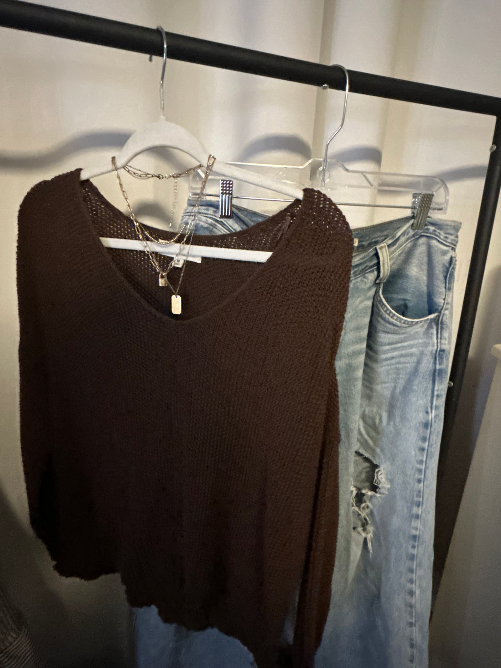Brown Knitted Sweater