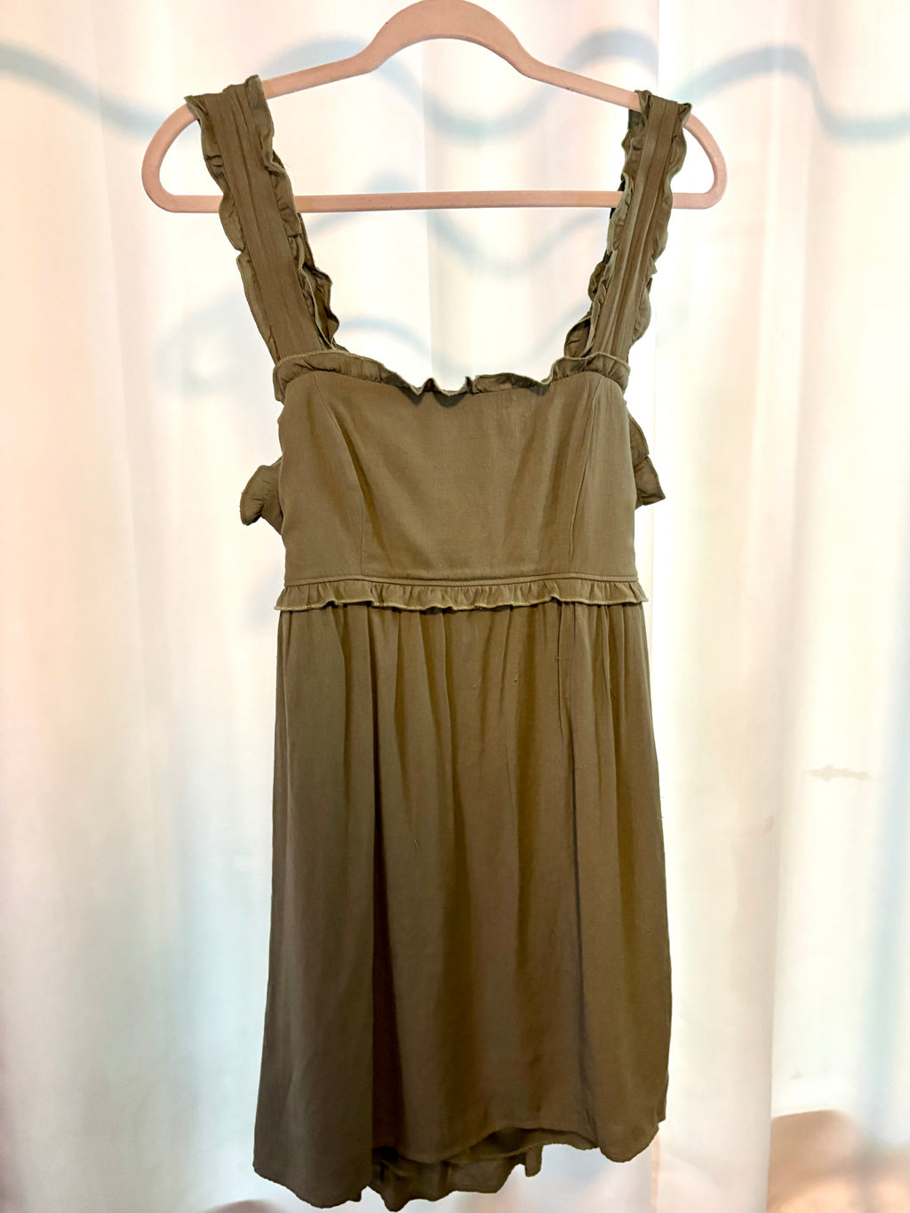 Green Ruffeled dress