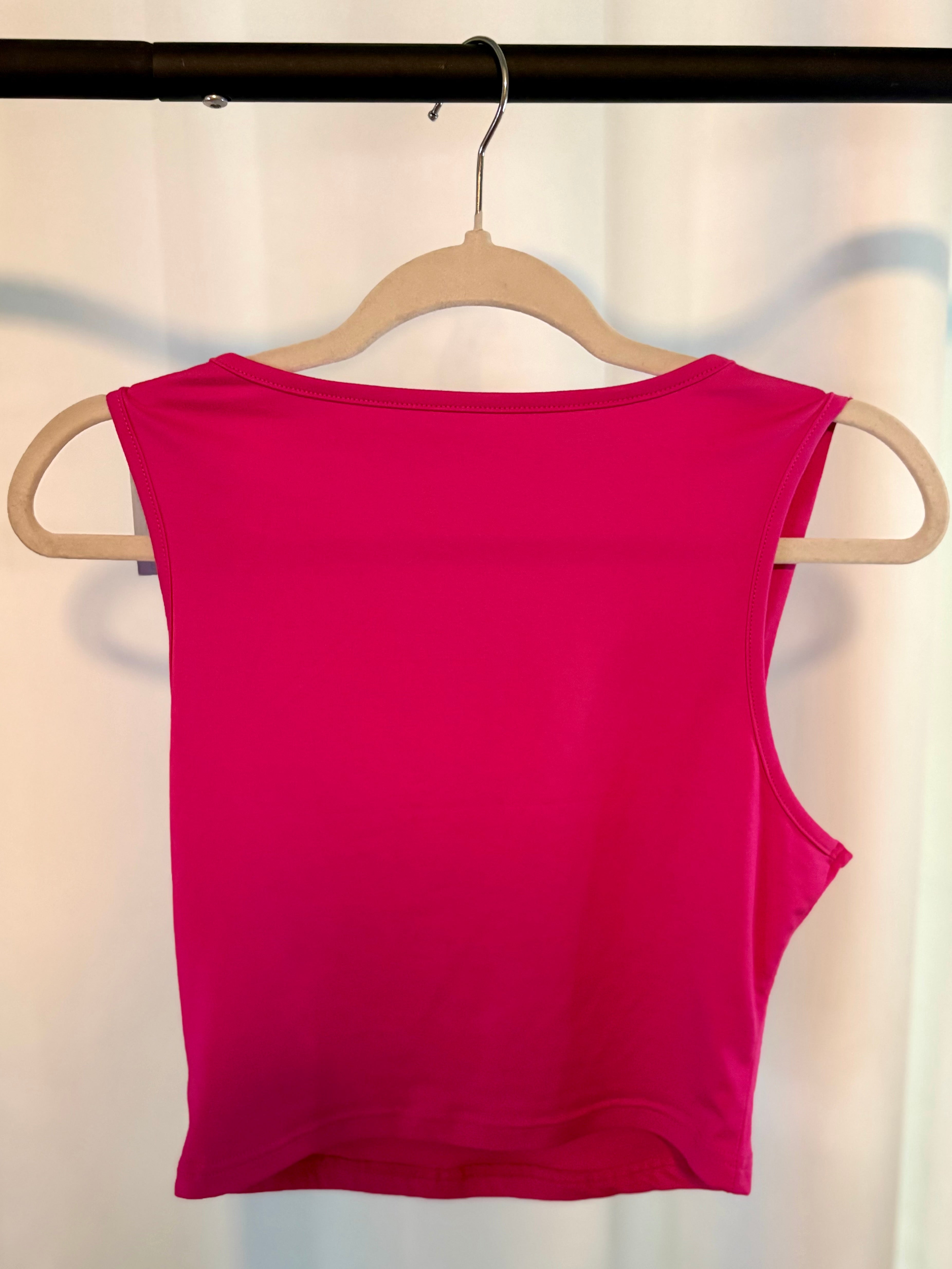 Neon Pink Crop Top