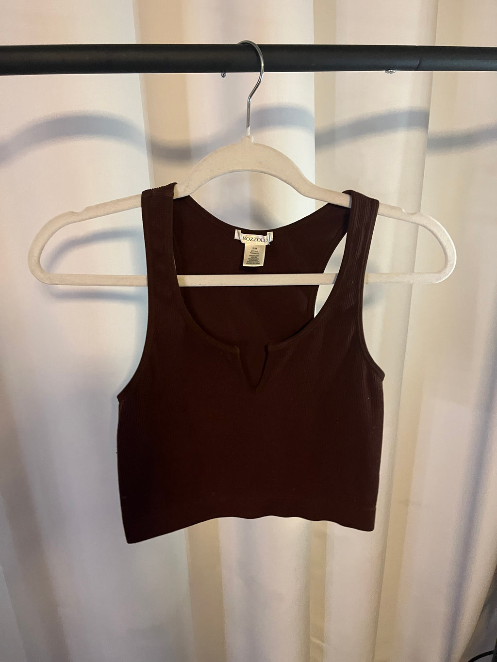 Brown Crop top