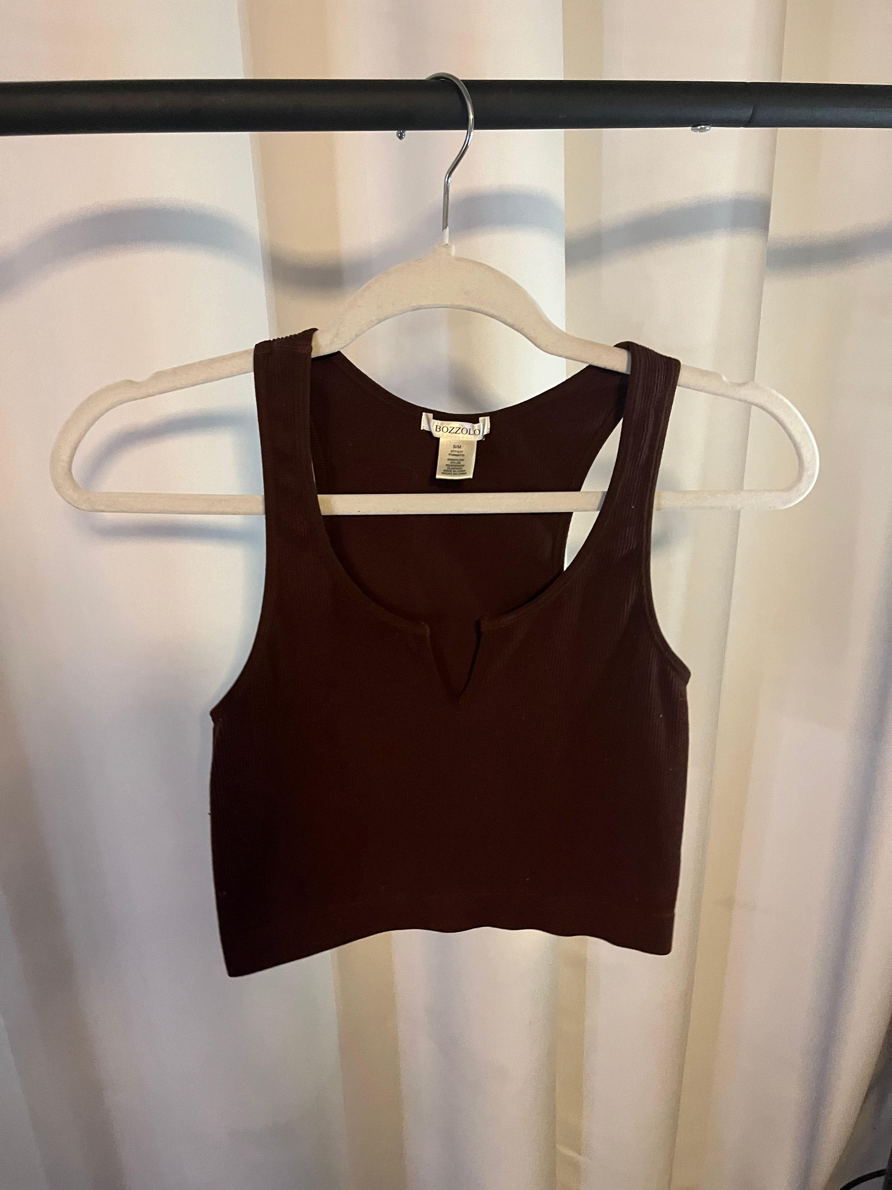 Brown Crop top