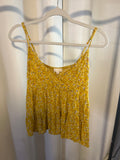Yellow Floral String Top