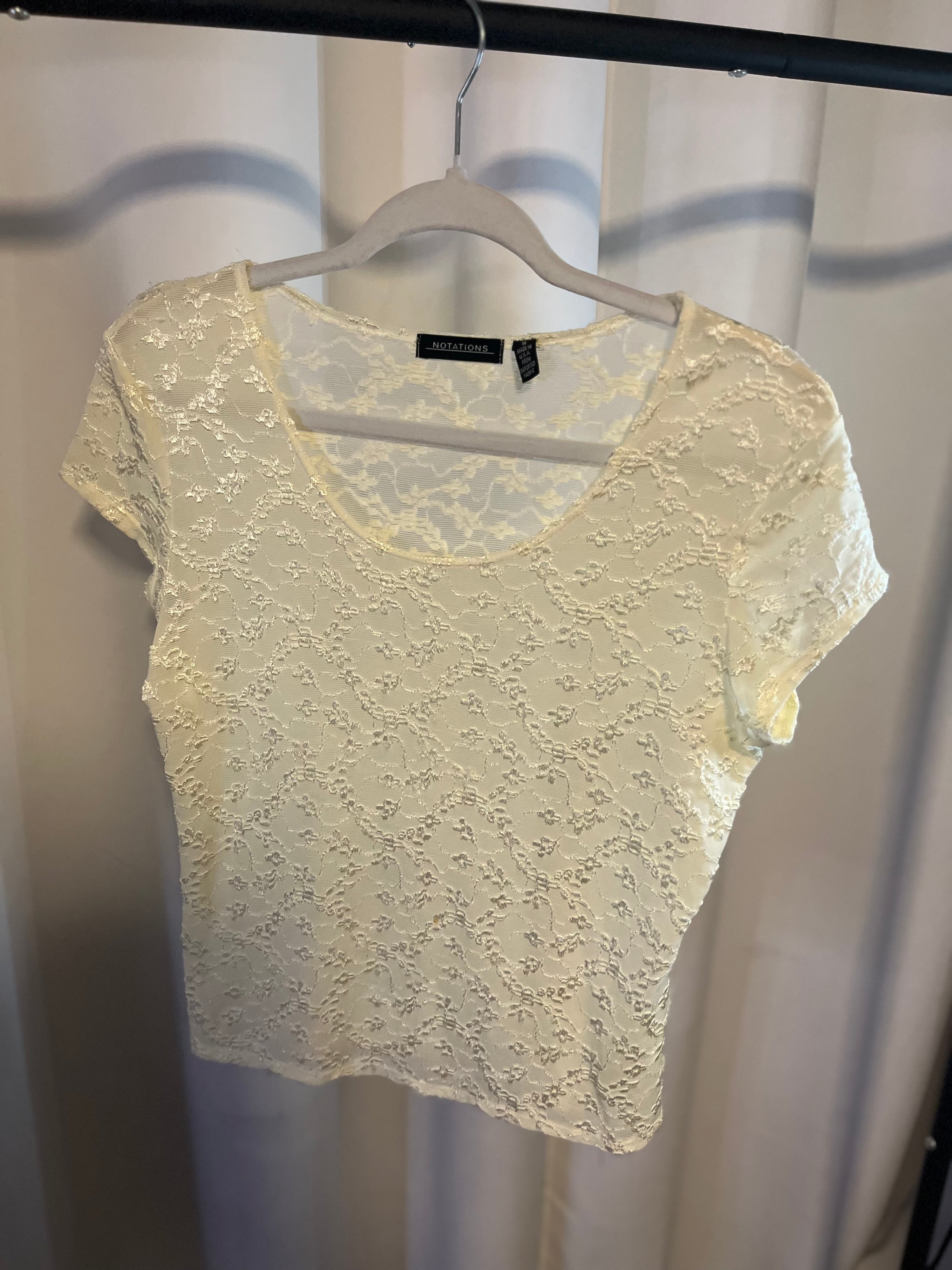 White Lace Tee