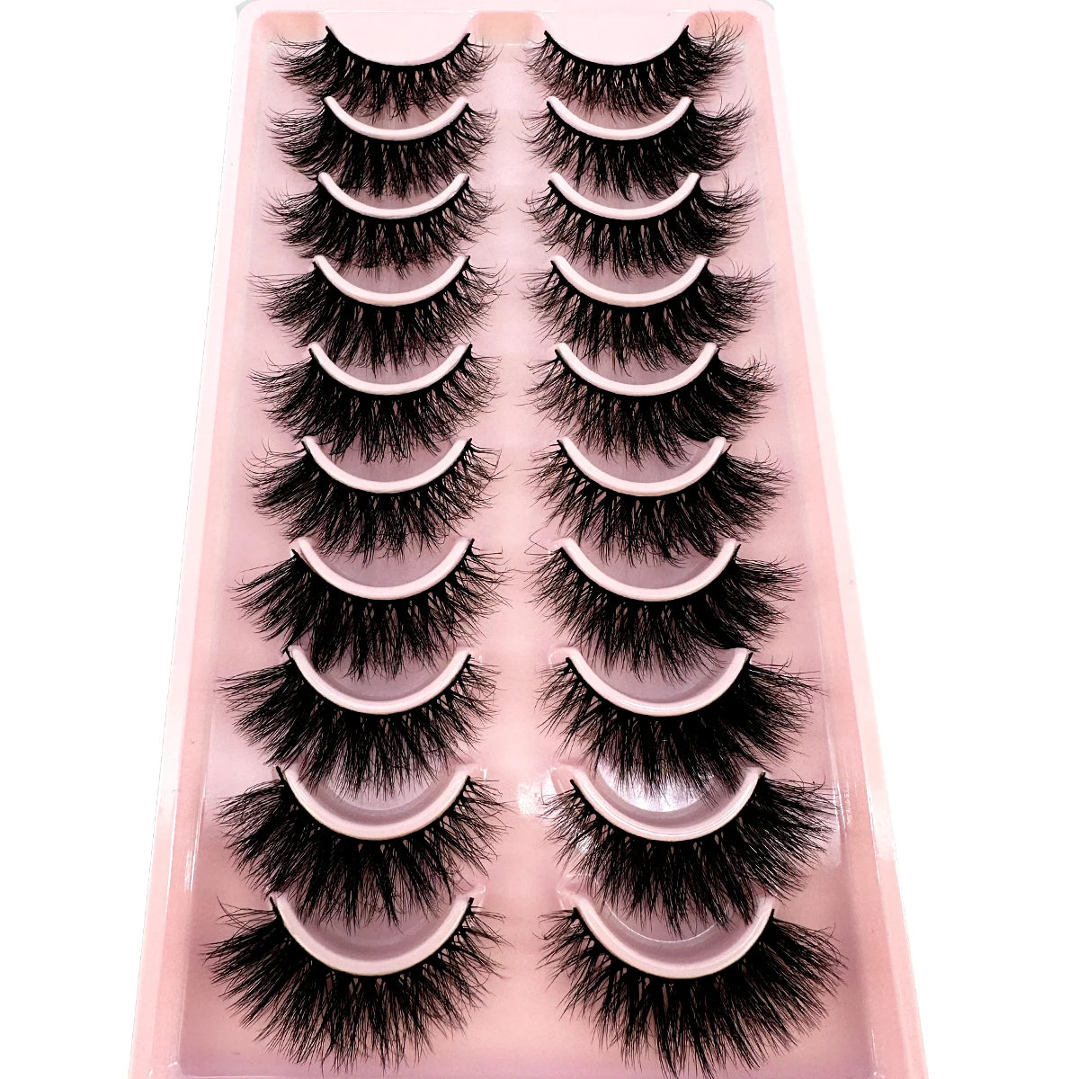 New10 Pairs Natural False Eyelashes 5D Fluffy Fake Lashes Long Makeup 3d Mink Lashes Extension Eyelash Mink Eyelashes for Beauty