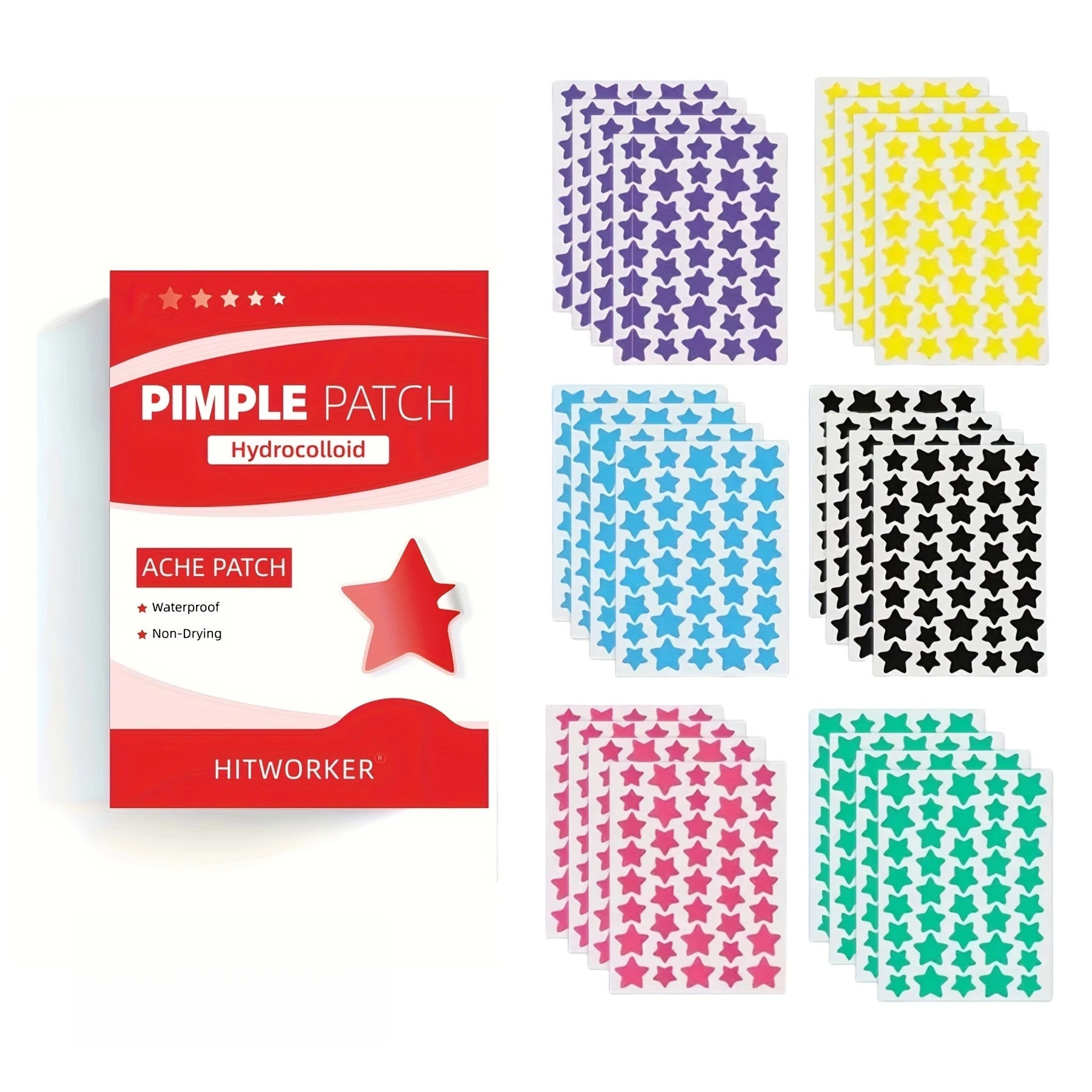6-Color Star Pimple Patches